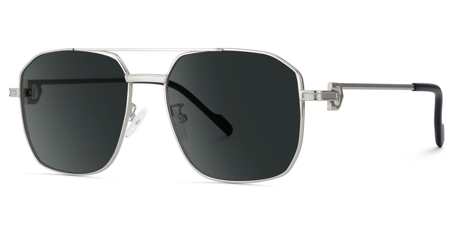 Ludwig Silber Pilot Metall Sonnenbrille2