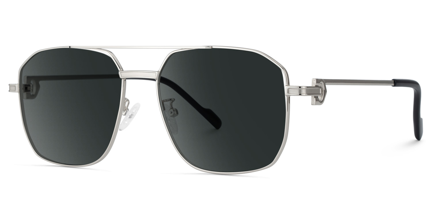 Ludwig Silber Pilot Metall Sonnenbrille2