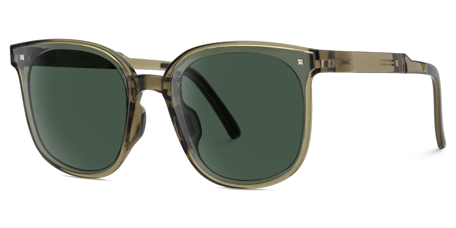 Sulaika Faltbar Grün Quadratisch Sonnenbrille2