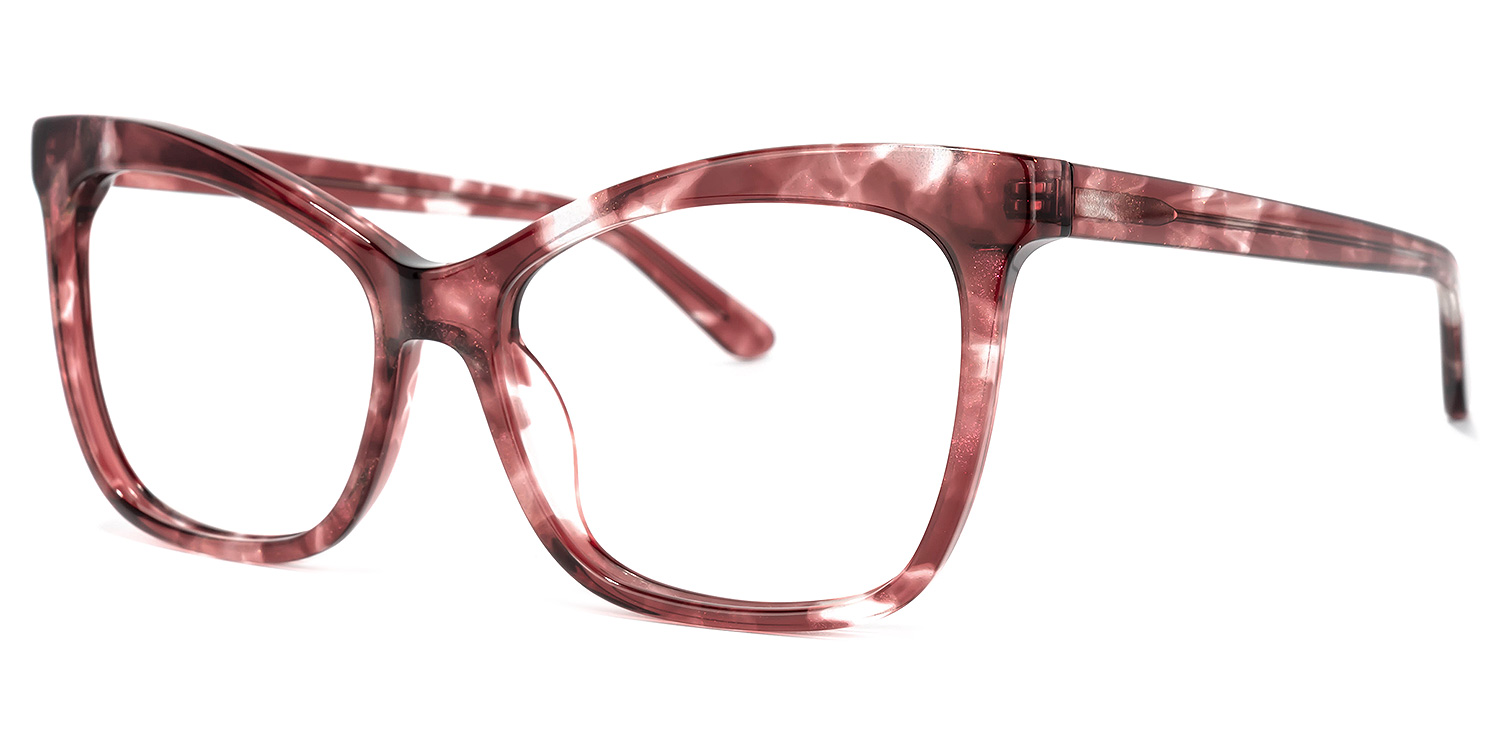 Richardson Hell Maroon Cateye Brille1