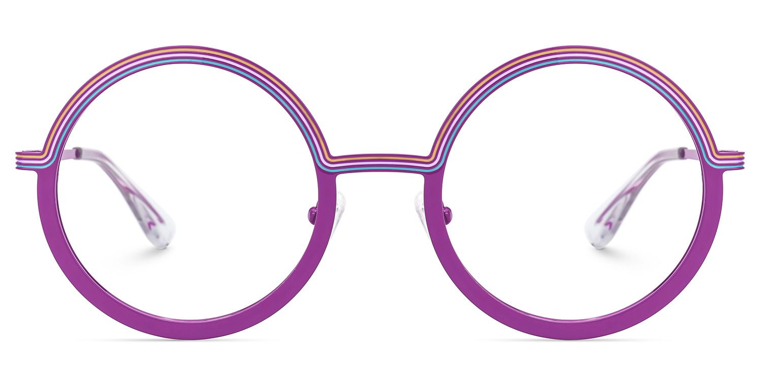 Tatum Lila Rund Brille0