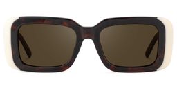 Freya Tortoise Rechteckig Sonnenbrille0