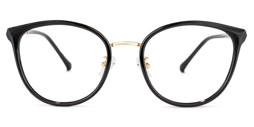 Zabrina Schwarz Rund Brille