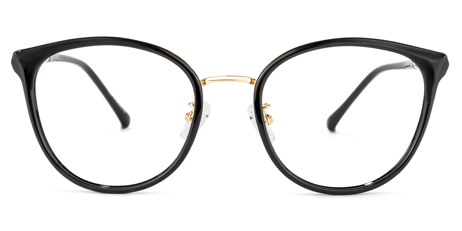 Zabrina Schwarz Rund Brille