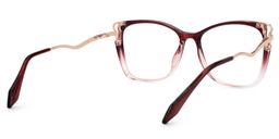 Farria Rot Quadratisch Brille2