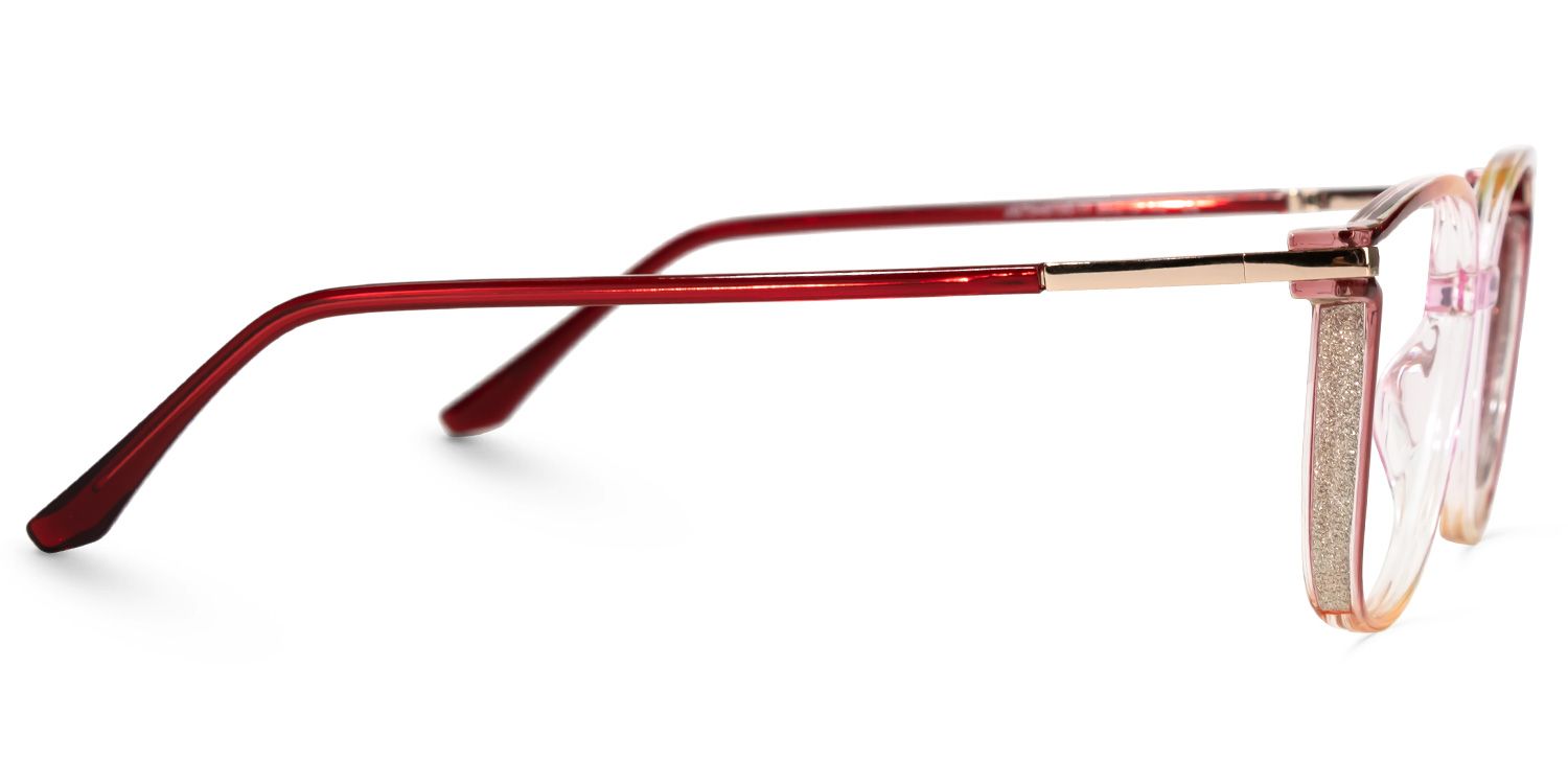 Walden Rot-Gelb Cateye Brille2