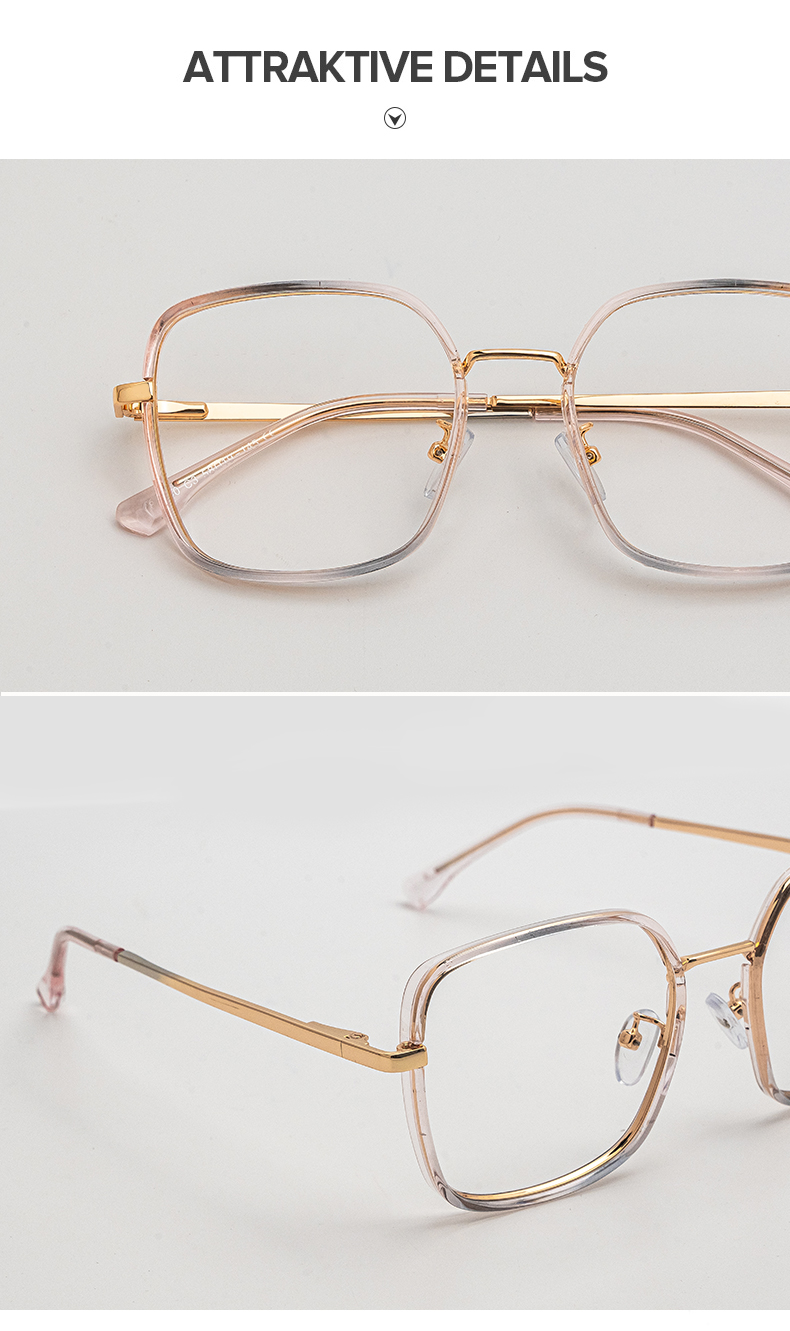 Kelby Rosa-Blau Quadratisch Brille