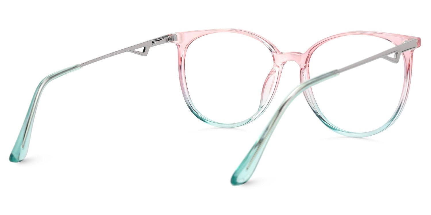 Babbage Rosa-Grün Rund Brille6