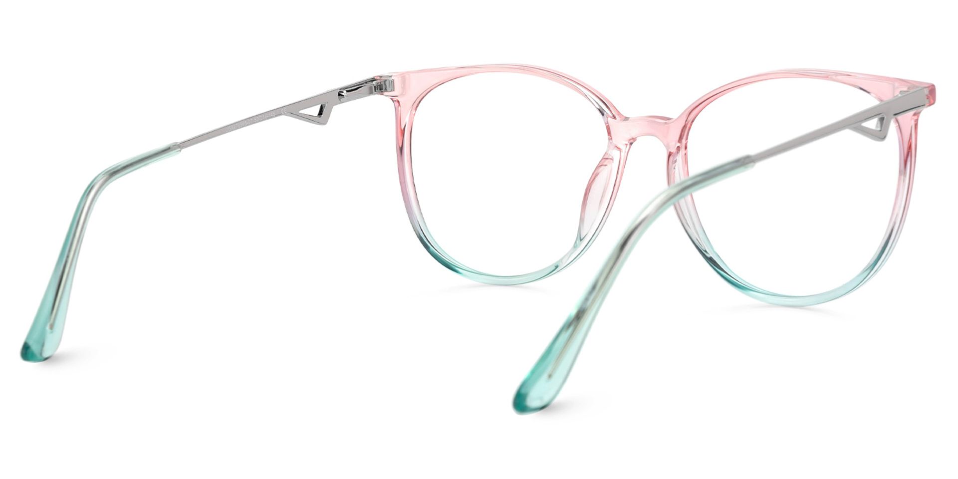 Babbage Rosa-Grün Rund Brille5