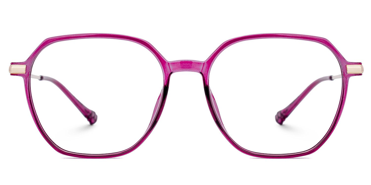 Helena Rot Geometrisch Gemischte Materialien Brille2