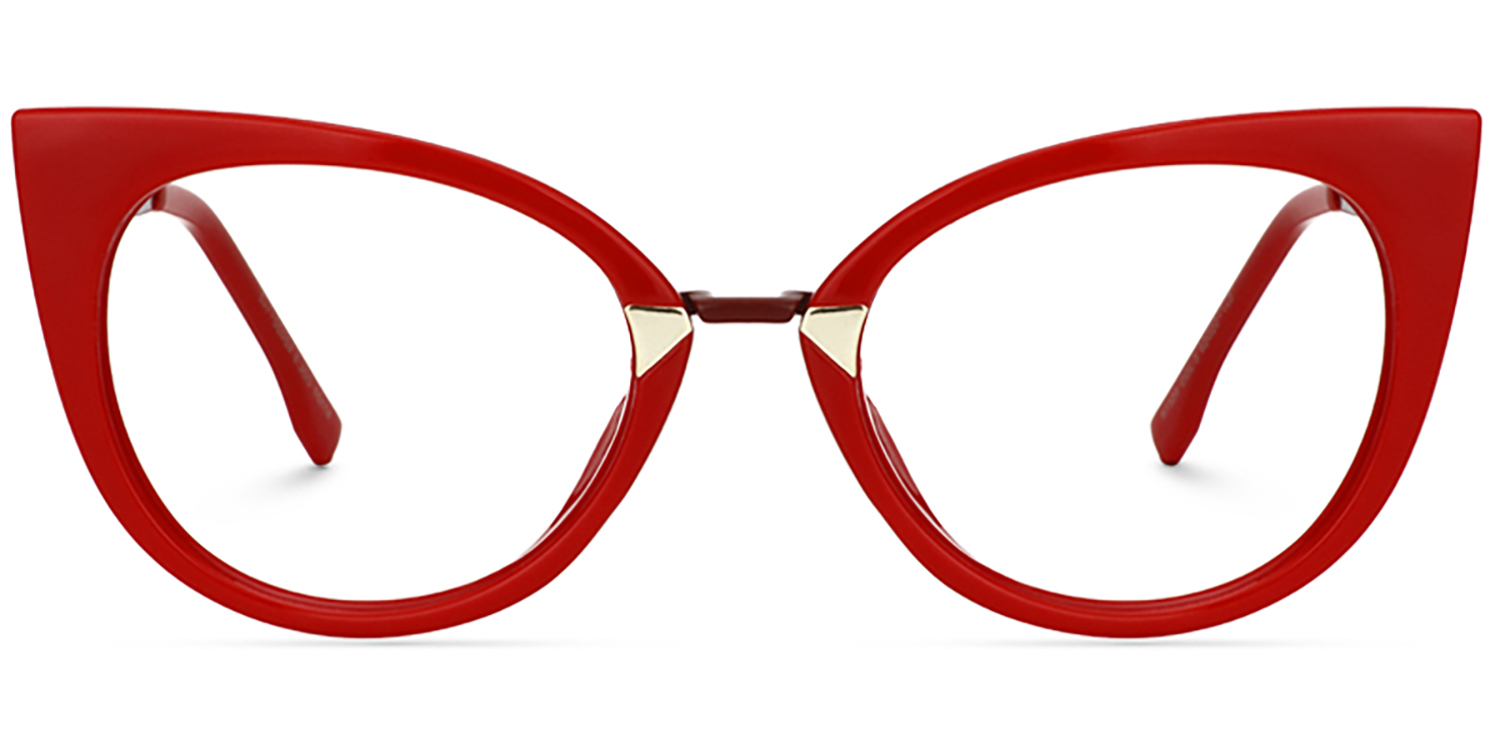 Jacqueline Rot Cateye Brille0