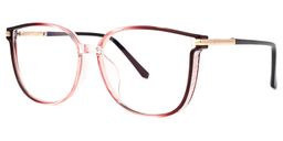 Cora Rot-Schwarz Cateye Brille1