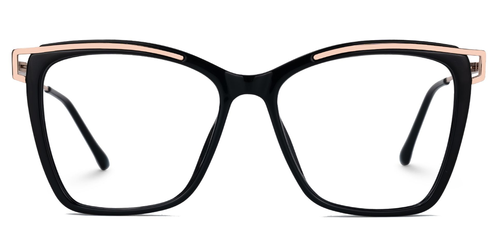 Matia Schwarz Quadratisch Brille0