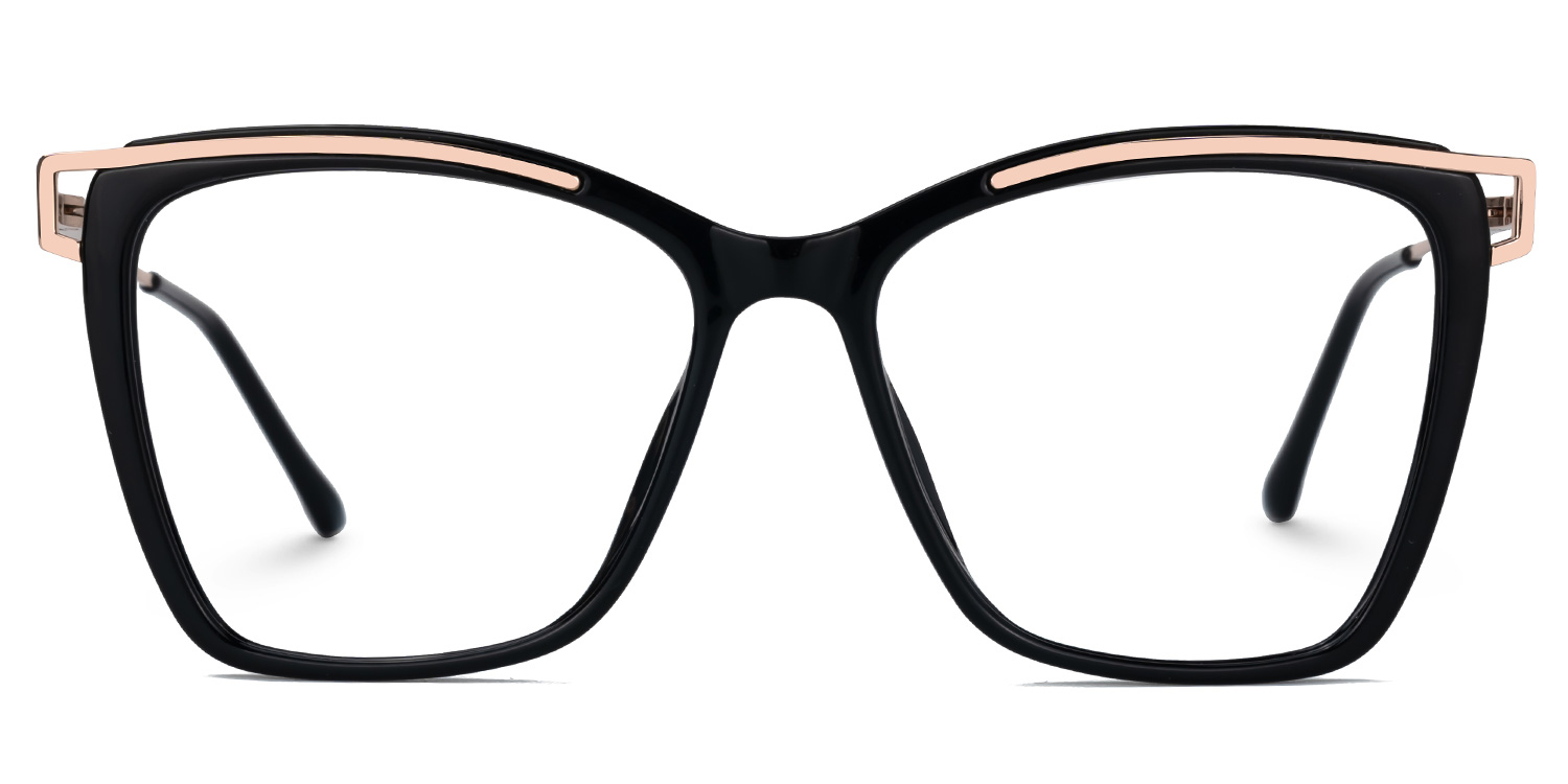 Matia Schwarz Quadratisch Brille0