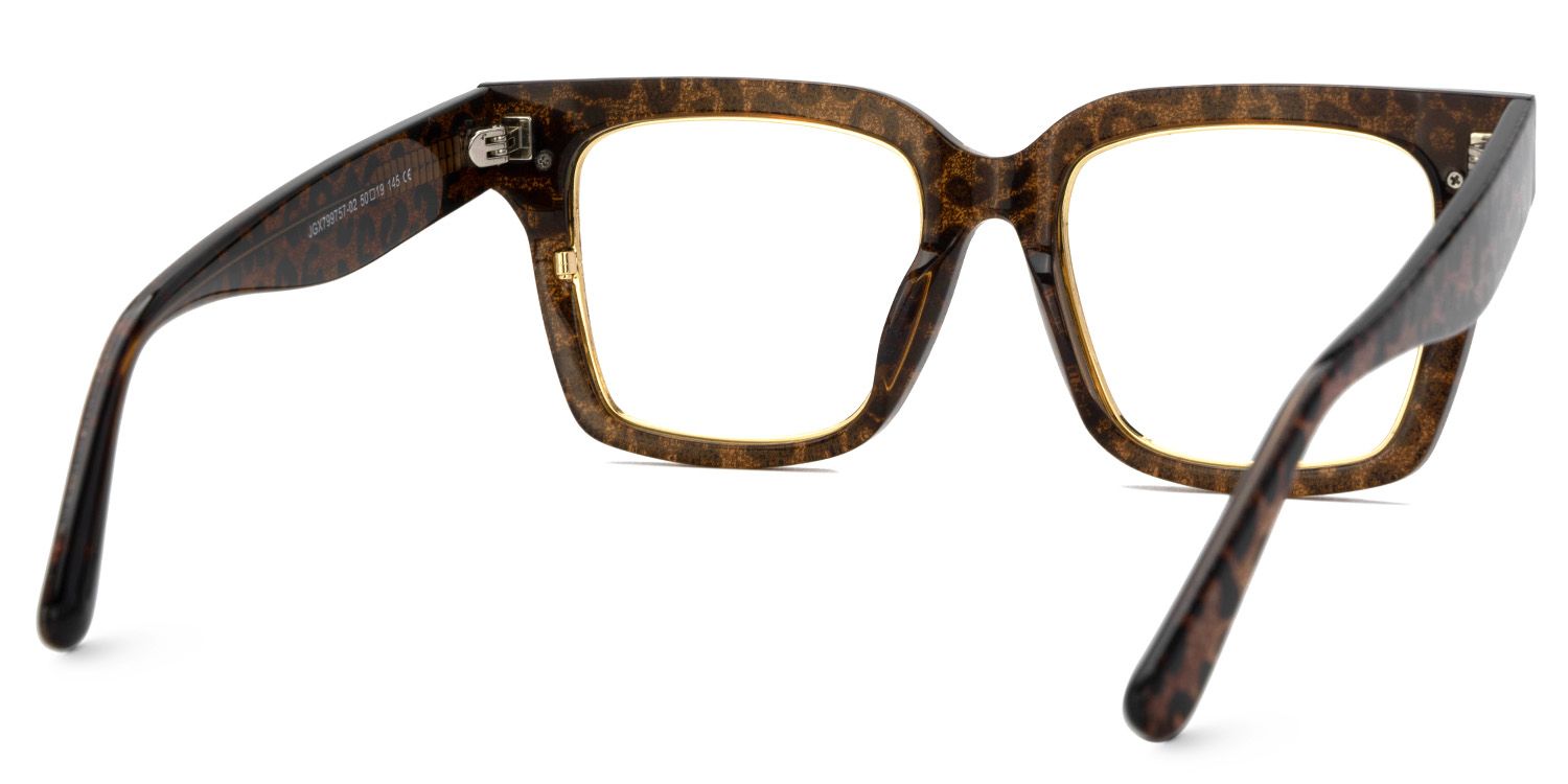 Taylor Braun-Leo Quadratisch Gemischte Materialien Brille4