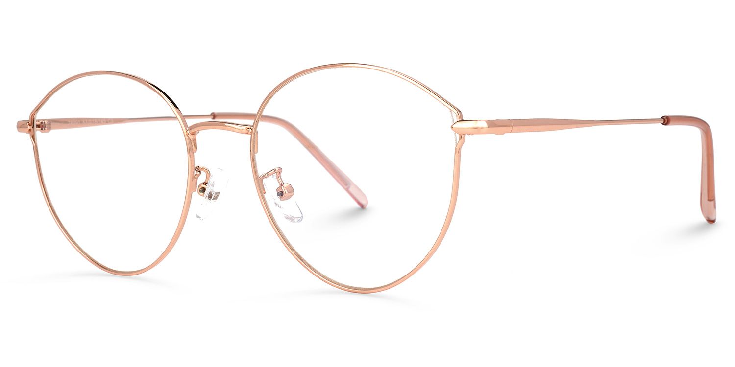 Riordan Rosa-Gold Rund Brille1