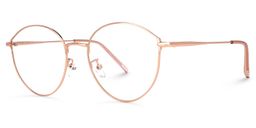 Riordan Rosa-Gold Rund Brille1