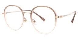 Nakita Braun Rund Brille1