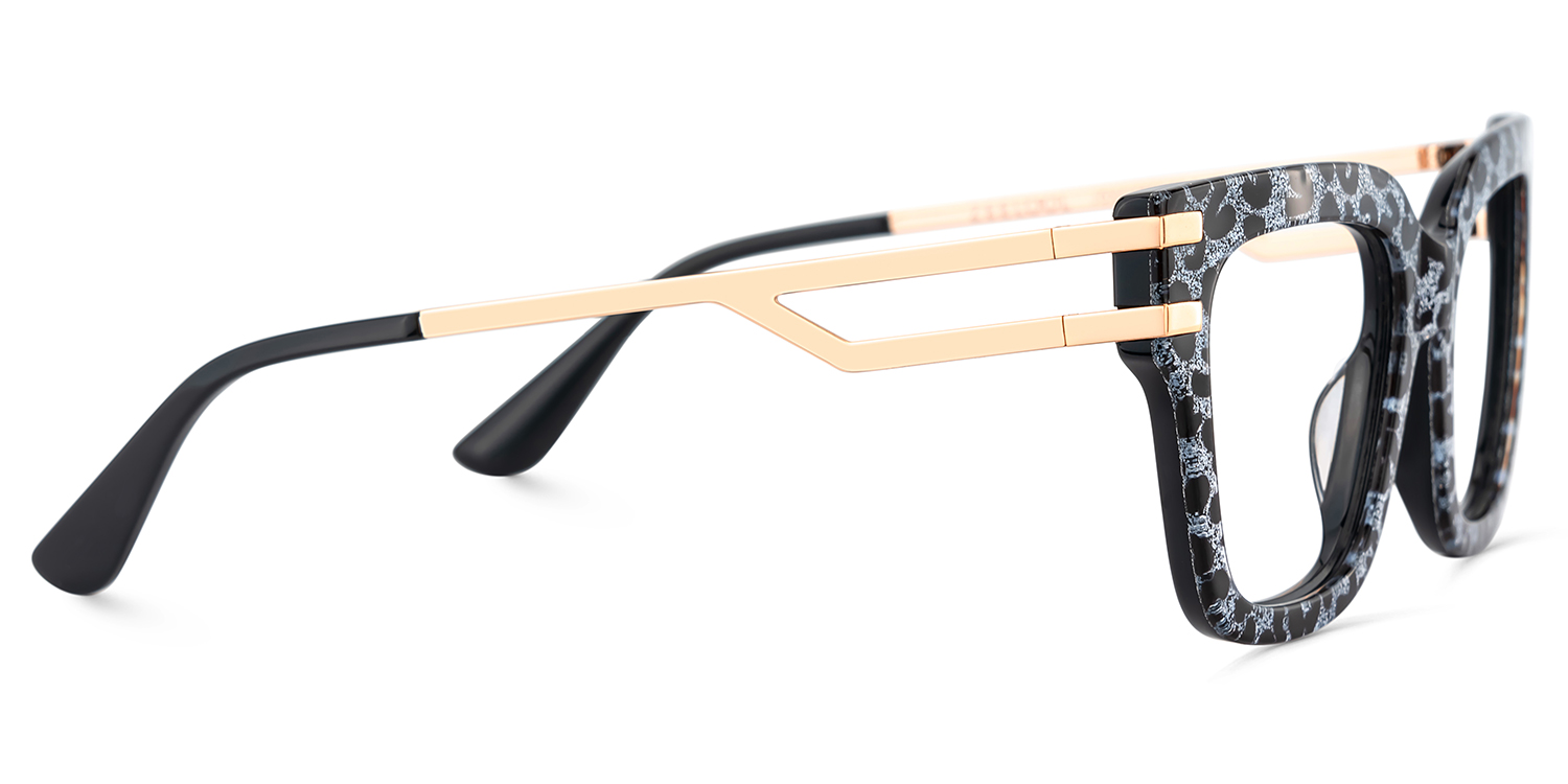 Lidia Grau-Leo Quadratisch Gemischte-Materialien Brille6