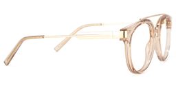 Rebekah Beige-Gold Pilot Brille3