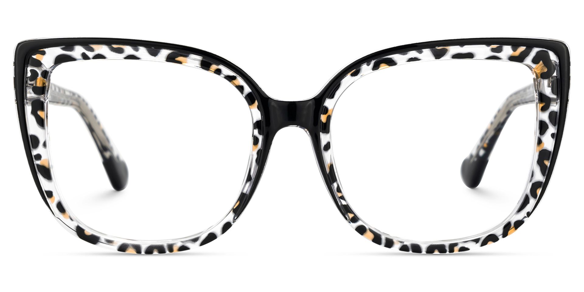 Fenn Schwarz-Tortoise Cateye TR90 Brille2