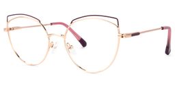 Tyler Rosa-Gold Cateye Brille1
