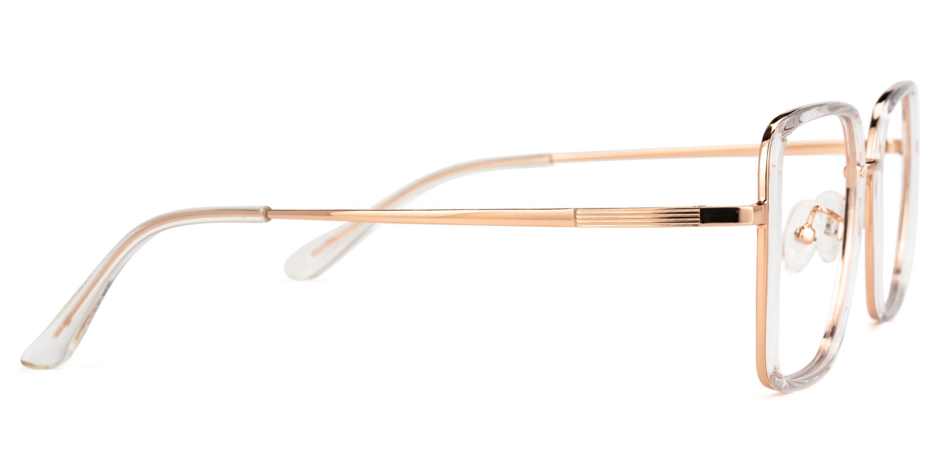 Jenifer Gold Quadratisch Brille2