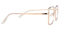 Jenifer Gold Quadratisch Brille2