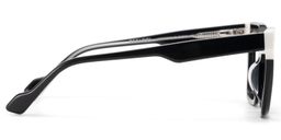 Nidia Schwarz-Weiß Quadratisch Brille5