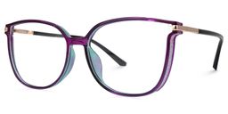 Walden Lila Cateye Brille2