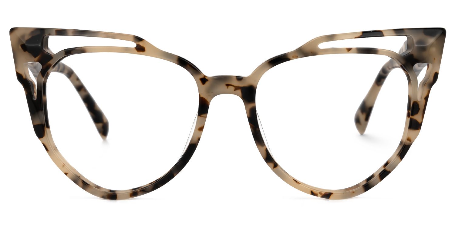 Adiari Schwarz-Tortoise Cateye Brille0