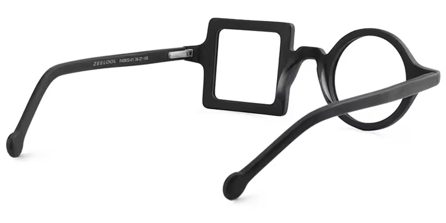Paola  Schwarz Asymmetrische Brille4