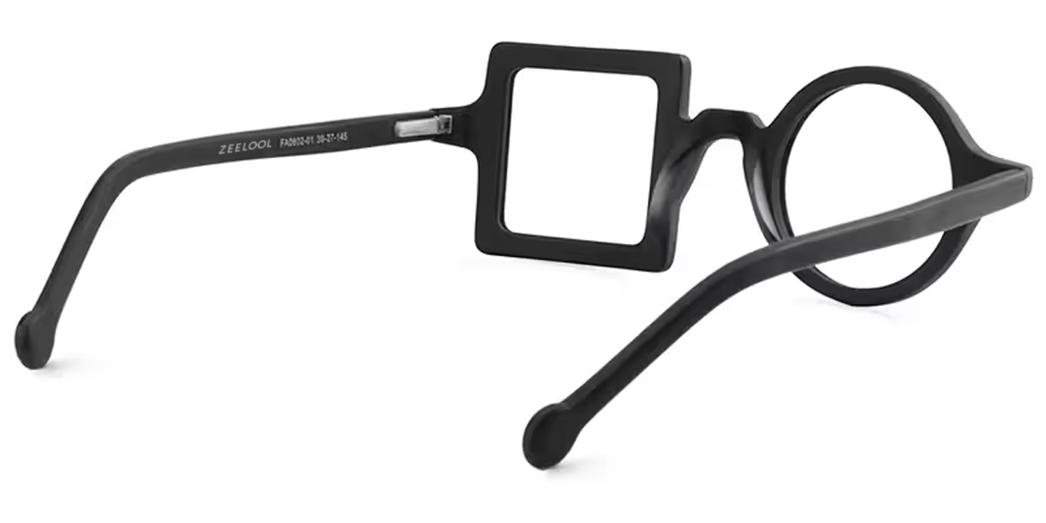 Paola Schwarz Asymmetrische Brille4