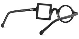 Paola  Schwarz Asymmetrische Brille4