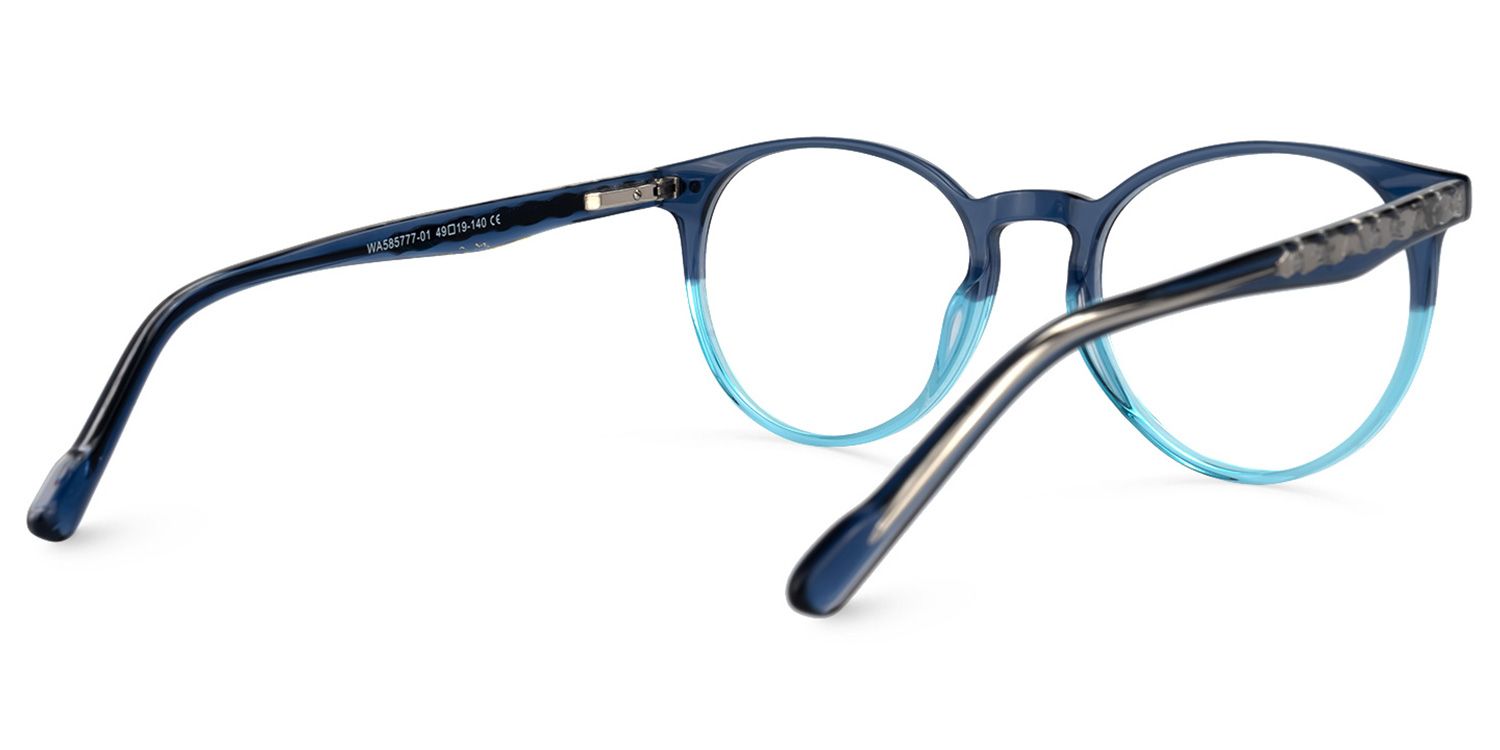 Ocasio Blau Rund Brille3