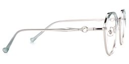 Lionel Hellblau Geometrisch Brille2