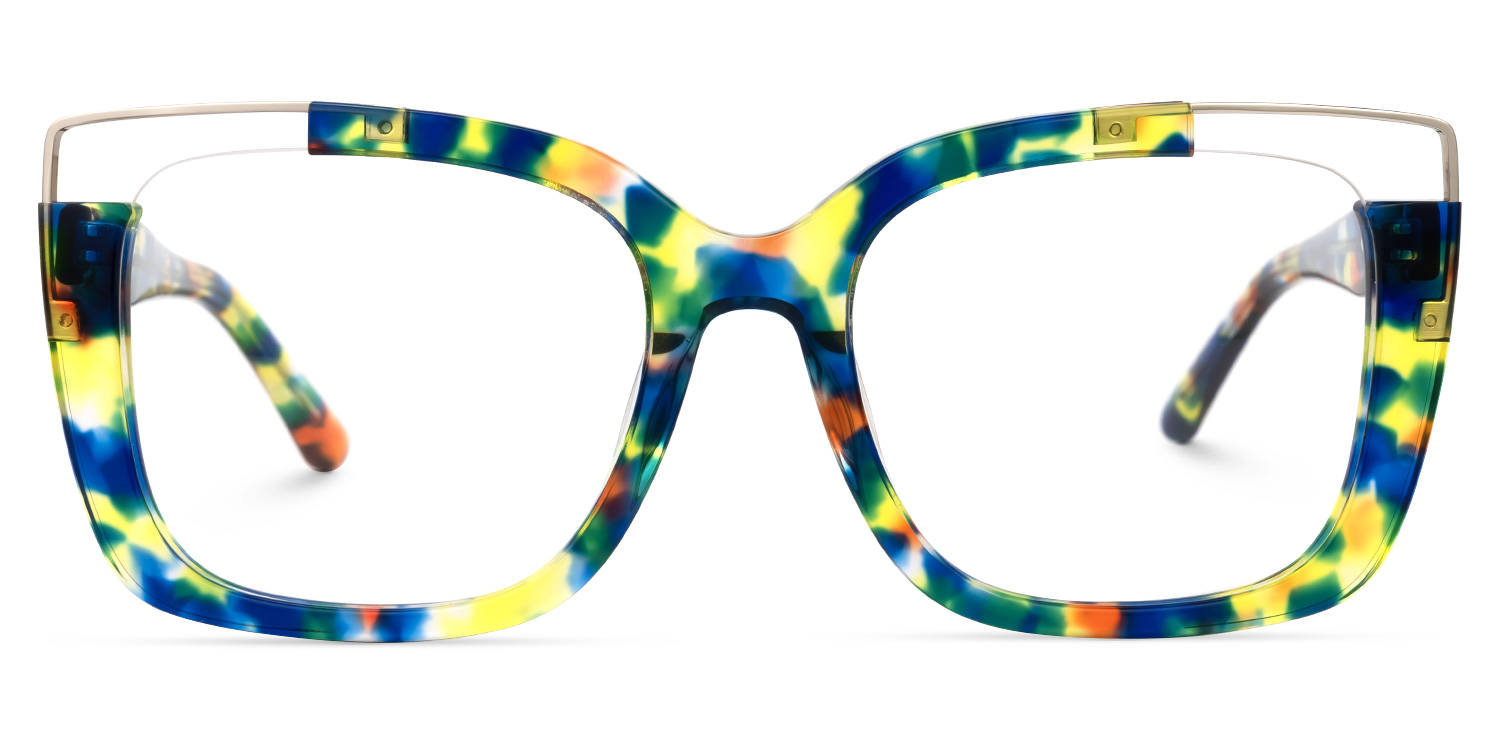 Dortch Bunt Quadratisch Brille0