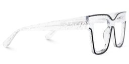 Zerica Schwarz Klar Quadratisch Brille4