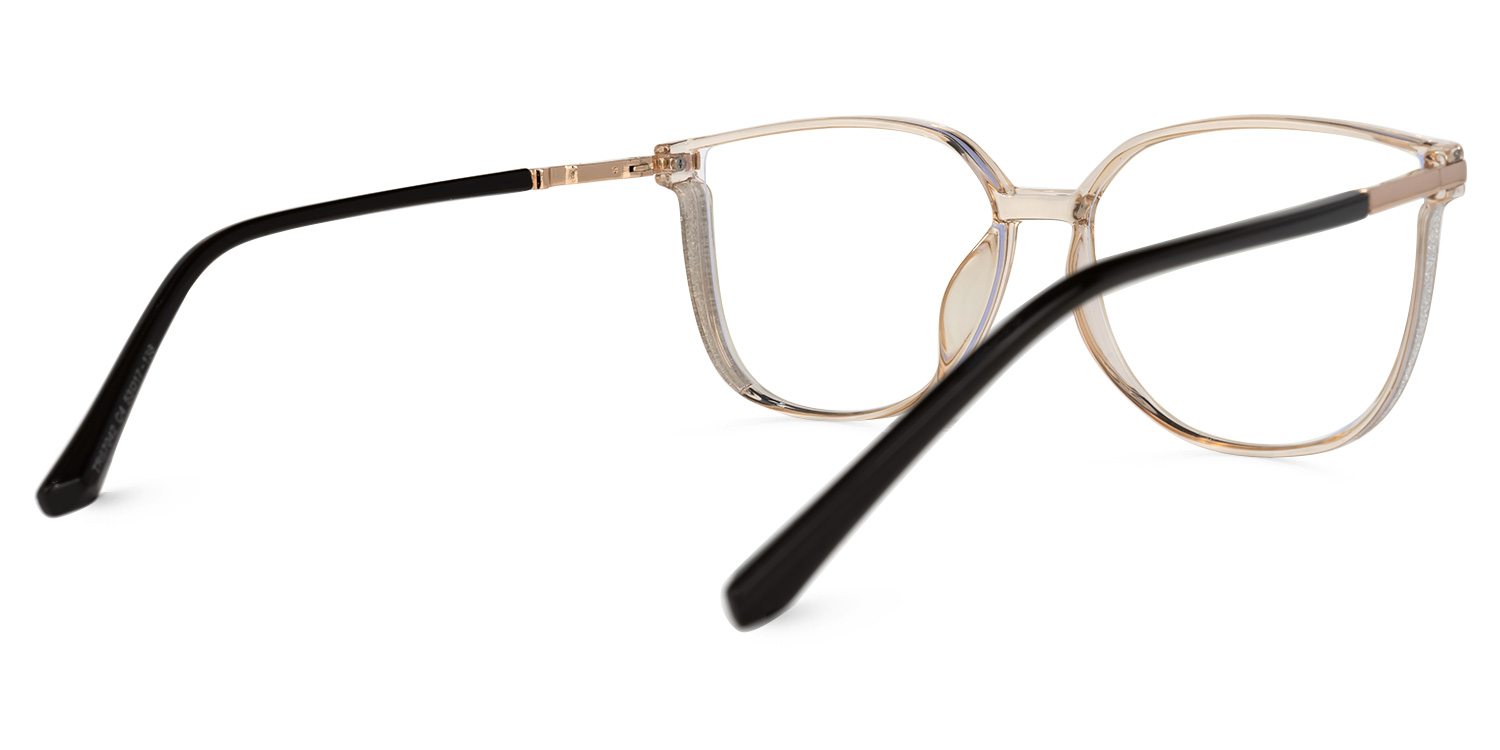 Cora Champagner Cateye Brille4