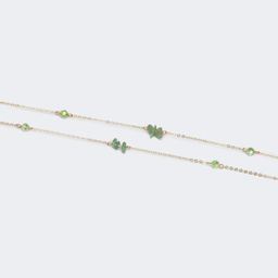 Fannie Gold-Grün Brillenkette3