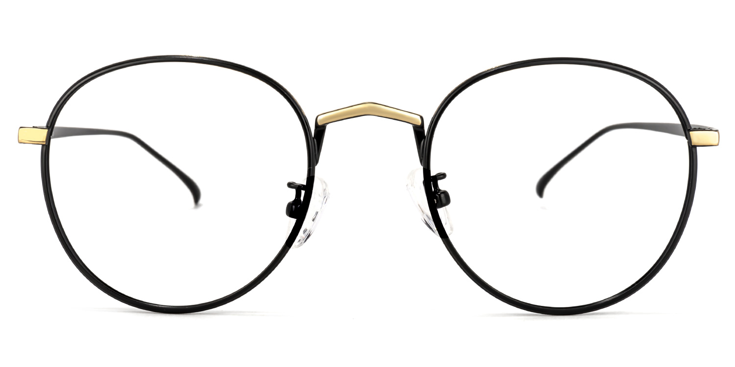 Simon Schwarz Rund Brille0