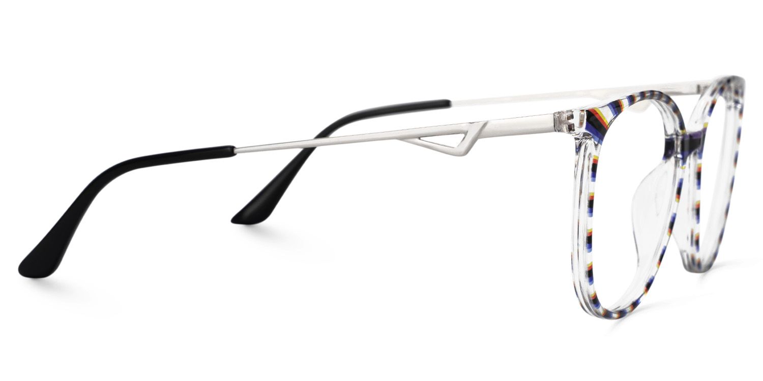 Babbage Bunt Rund Gemischte-Materialien Brille3