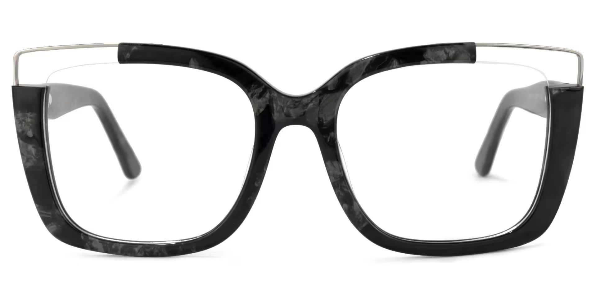 Dortch Schwarz Quadratisch Acetat Brille2