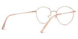 Riordan Rosa-Gold Rund Brille3