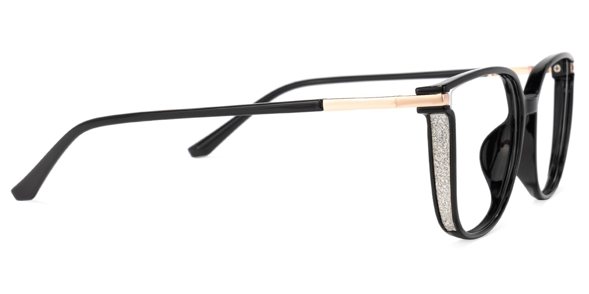 Walden Schwarz Cateye Brille2