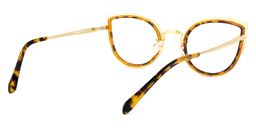 Quillan Gelbe Tortoise Cateye Brille4