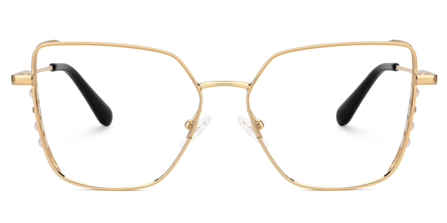 Jamison Gold Quadratisch Brille0