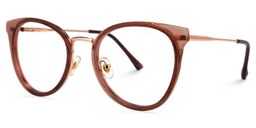 Steele Rot Rund Brille1