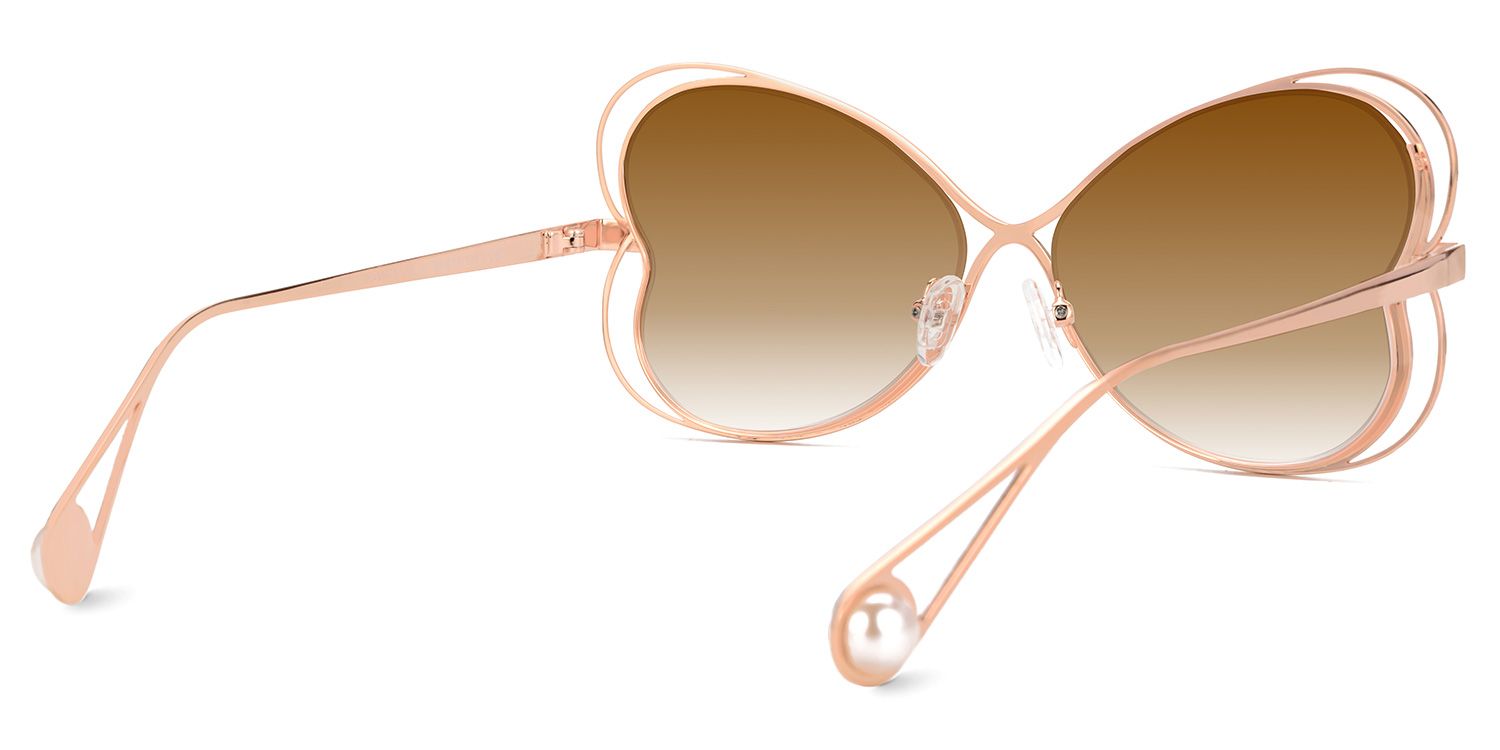 Clemons Braun Geometrisch Sonnenbrille3