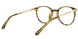 Falecia Gelb-Tortoise Rund Brille3